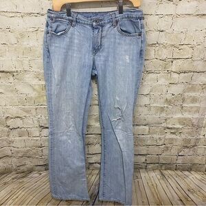 Polo Jeans Ralph Lauren Cotton Kelly Bootcut Distressed Jeans